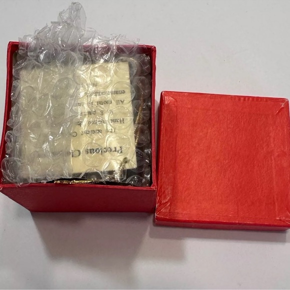 Precious Cloisonne Enamel Ornament Gold Plate Holly Berry On Copper Artisan Made - Picture 13 of 14